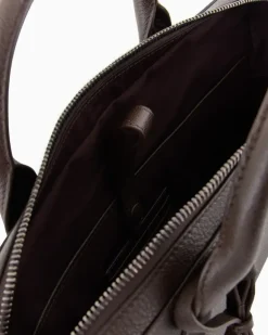 Aktentasche aus vollnarbigem Leder Braun