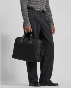 Aktentasche mit Label-Prägung Modell 'lanciano Black