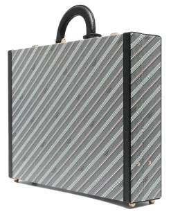 Aktentasche mit Logo-Print - Grau