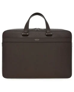 Aktentasche mit Monogramm - Braun
