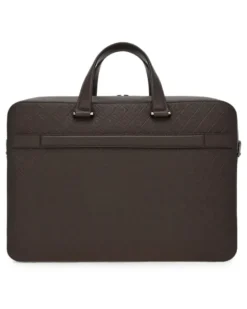Aktentasche mit Monogramm - Braun