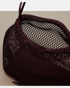 Alaïa Bucket-Bag Le Pochon Burgunderrot