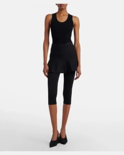 Alaïa Cropped-Leggings Schwarz