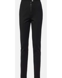 Alaïa High-Rise Leggings aus Gabardine Schwarz
