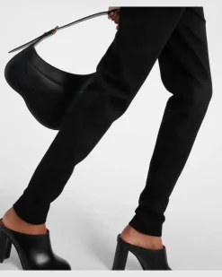 Alaïa High-Rise Leggings aus Gabardine Schwarz