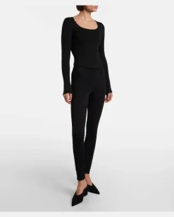 Alaïa High-Rise Leggings Schwarz