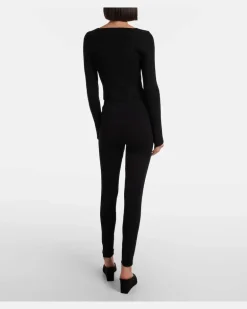 Alaïa High-Rise Leggings Schwarz