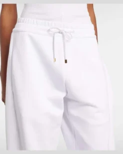 Alaïa Jogginghose aus Baumwolle Weiß