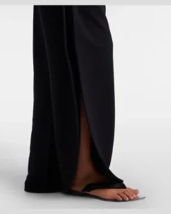 Alaïa Jogginghose aus Baumwoll-Fleece Schwarz