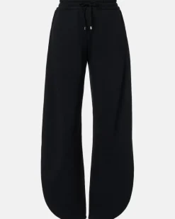 Alaïa Jogginghose aus Baumwoll-Fleece Schwarz