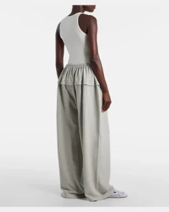 Alaïa Jogginghose aus einem Baumwollgemisch Grau