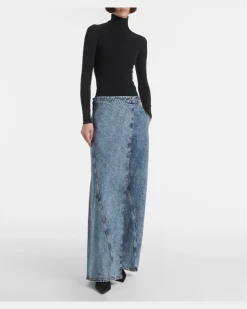 Alaïa Longsleeve aus Jersey Schwarz