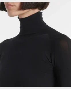 Alaïa Longsleeve aus Jersey Schwarz