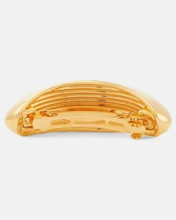 Alaïa Metallic-Haarspange Gold