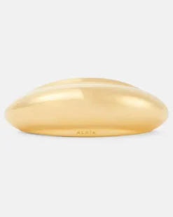 Alaïa Metallic-Haarspange Gold