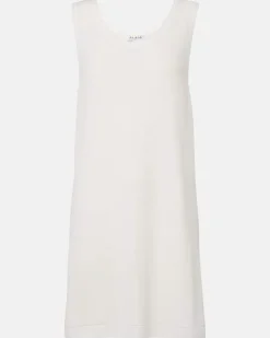 Alaïa Tunika aus einem Baumwollgemisch Weiß