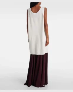 Alaïa Tunika aus einem Baumwollgemisch Weiß