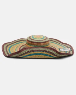 Alémais Hut Dusk aus Raffiabast Multicolor