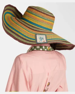 Alémais Hut Dusk aus Raffiabast Multicolor