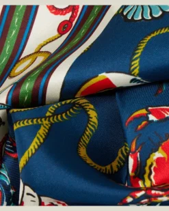 Alémais Tuch aus Seiden-Twill Multicolor