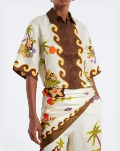 Alémais Tuch Island Cove aus Seide Multicolor