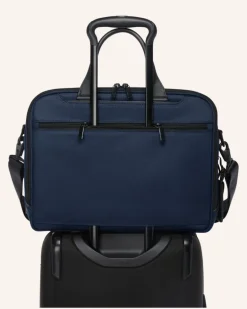 Alpha Aktentasche Medium Expandale blau Dunkelblau
