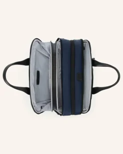 Alpha Aktentasche Medium Expandale blau Dunkelblau