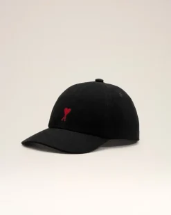 Ami de Coeur Cap aus schwarzer Baumwolle Unisex
