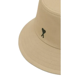 Ami de Coeur Fischerhut mit Logo-Stickerei - Nude