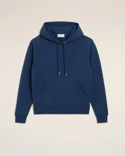 Ami De Coeur Kapuzenpullover aus blauer Baumwolle Blau für Herren Tinte