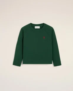 Ami de Coeur Sweatshirt aus grünem Baumwollstoff Grün Unisex Bottle