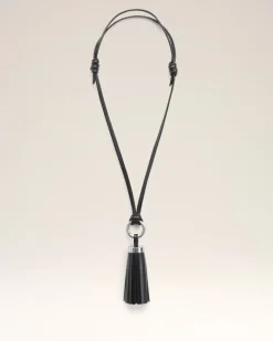 Ami Pompom Schlüsselanhänger aus Leder in Schwarz Unisex