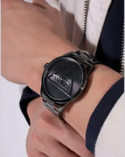 Analog Armbanduhr 44mm - Schwarz