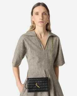 Andiamo Pouch mit Kette-Schwarz - Damen