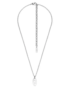 Anhänger-Halskette aus Edelstahl - Halsketten - Unisex - Silber