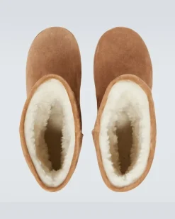 Ankle Boots Alaska aus Veloursleder Braun