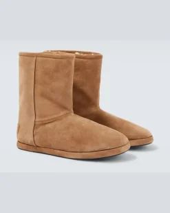 Ankle Boots Alaska aus Veloursleder Braun