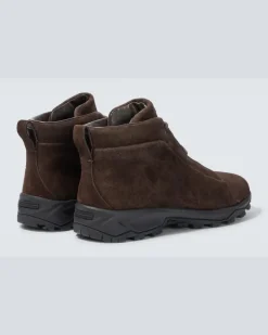 Ankle Boots Triple Stitch Vetta aus Veloursleder Braun