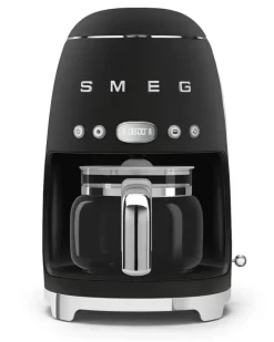 Anni 50 Kaffeemaschine mit Logo-Schild - Schwarz