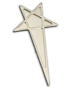 Anstecknadel mit Pentagramm - Silber