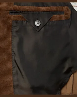 Anzug aus Cord Braun