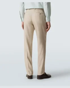 Anzug aus Leinen und Wolle Beige