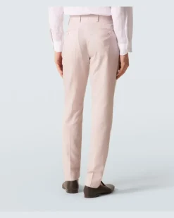 Anzug aus Wolle, Seide und Leinen Rosa