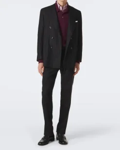 Anzug aus Wolle und Cashmere Schwarz