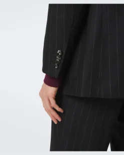 Anzug aus Wolle und Cashmere Schwarz