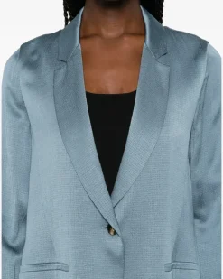 Anzug mit fallendem Revers - Blau
