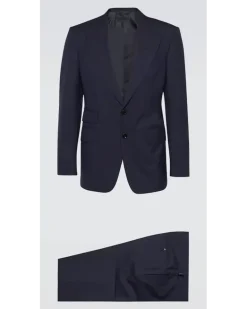 Anzug Shelton aus Wolle Blau