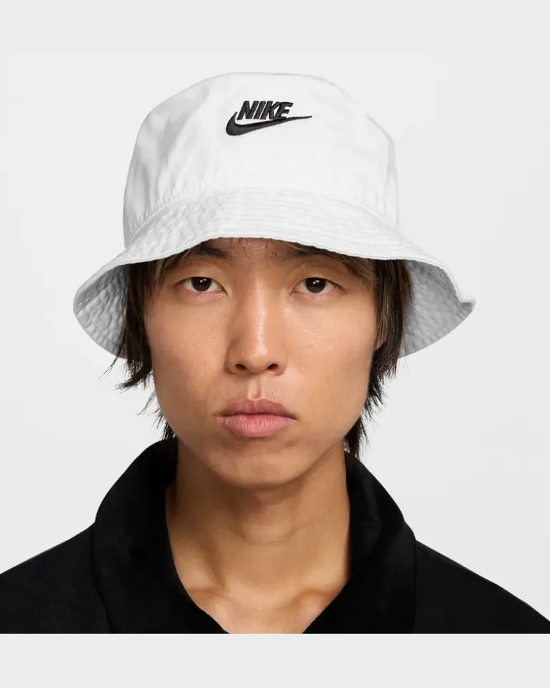Apex Futura Bucket Hat im Washed-Look - Weiß