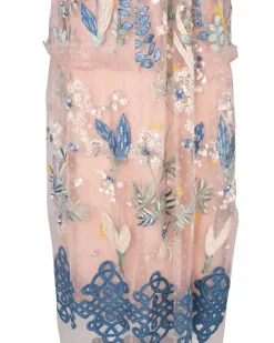 Araina Tüllkleid mit Stickerei - Rosa