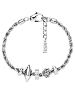 Armband mit Anhängern aus Edelstahl - Armbänder - Unisex - Silber